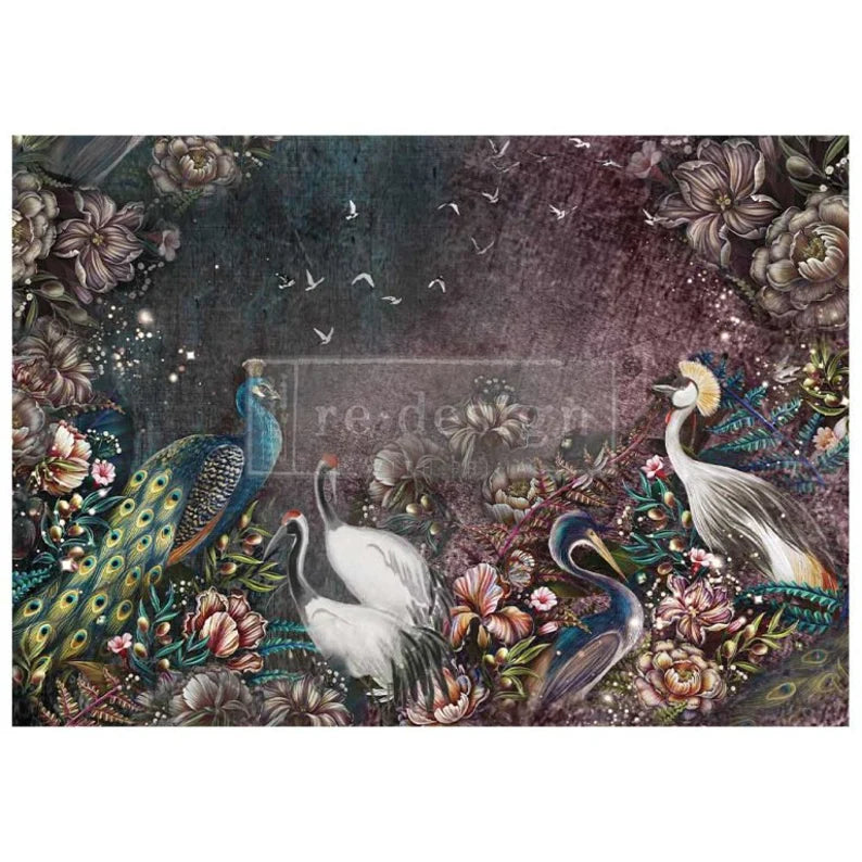 Birds and Blooms Redesign With Prima A1 Decoupage Fiber
