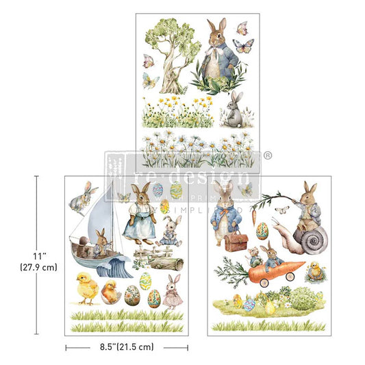 Bunny Trails Redesign With Prima Middy Transfer