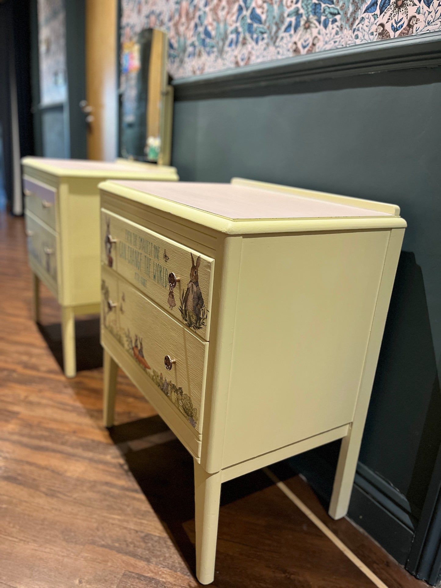 Upcycled Nursery Drawers and Dressing Table