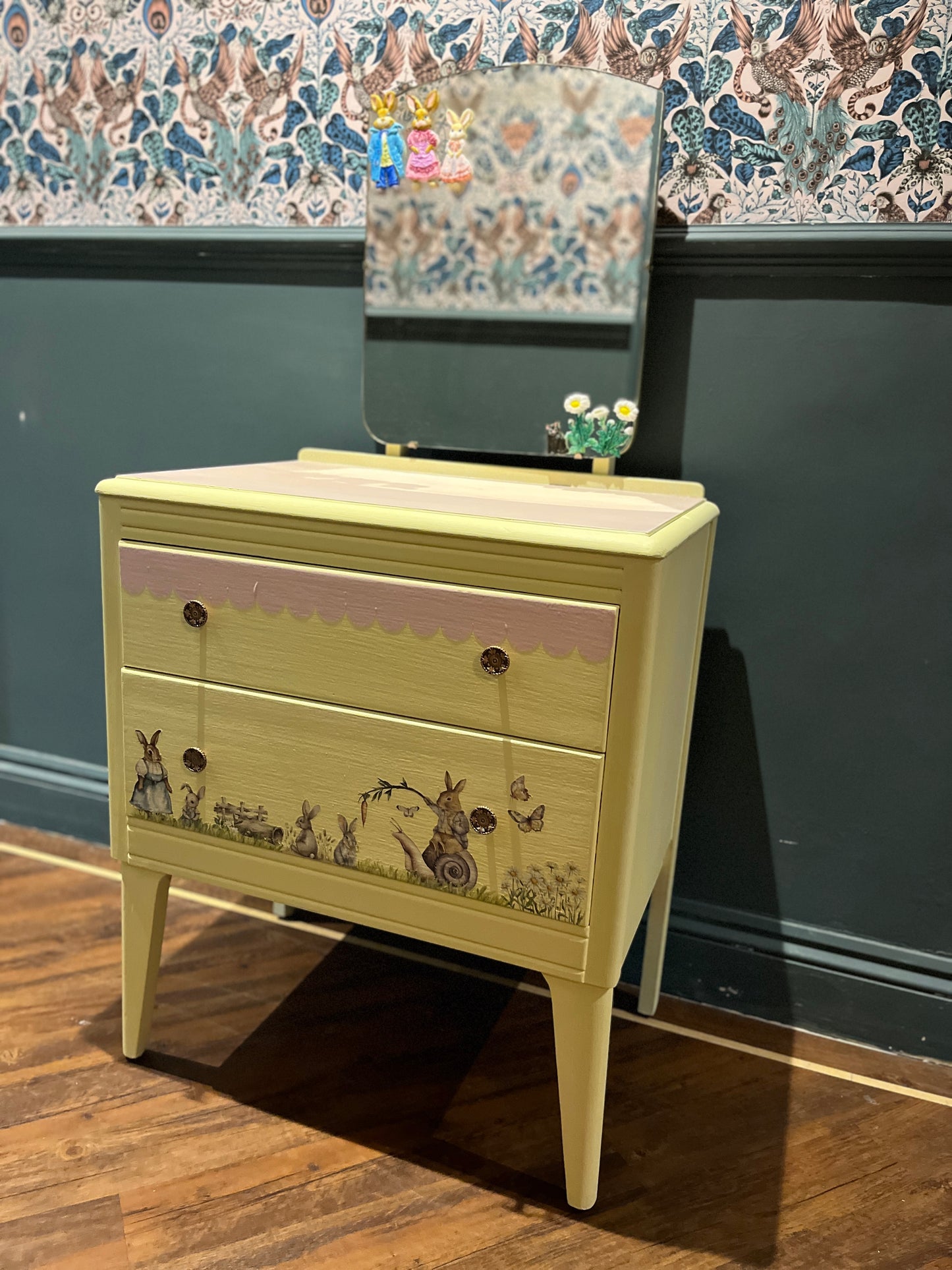 Upcycled Nursery Drawers and Dressing Table