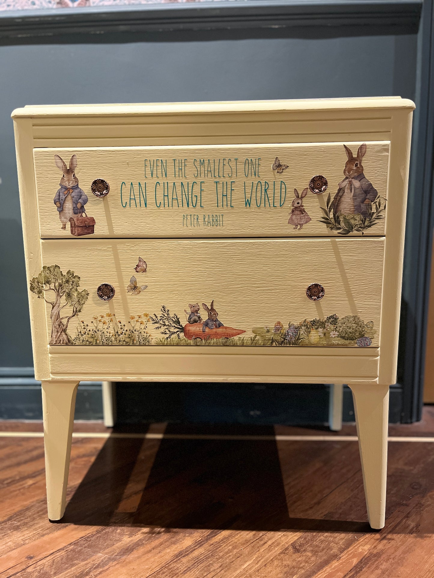Upcycled Nursery Drawers and Dressing Table