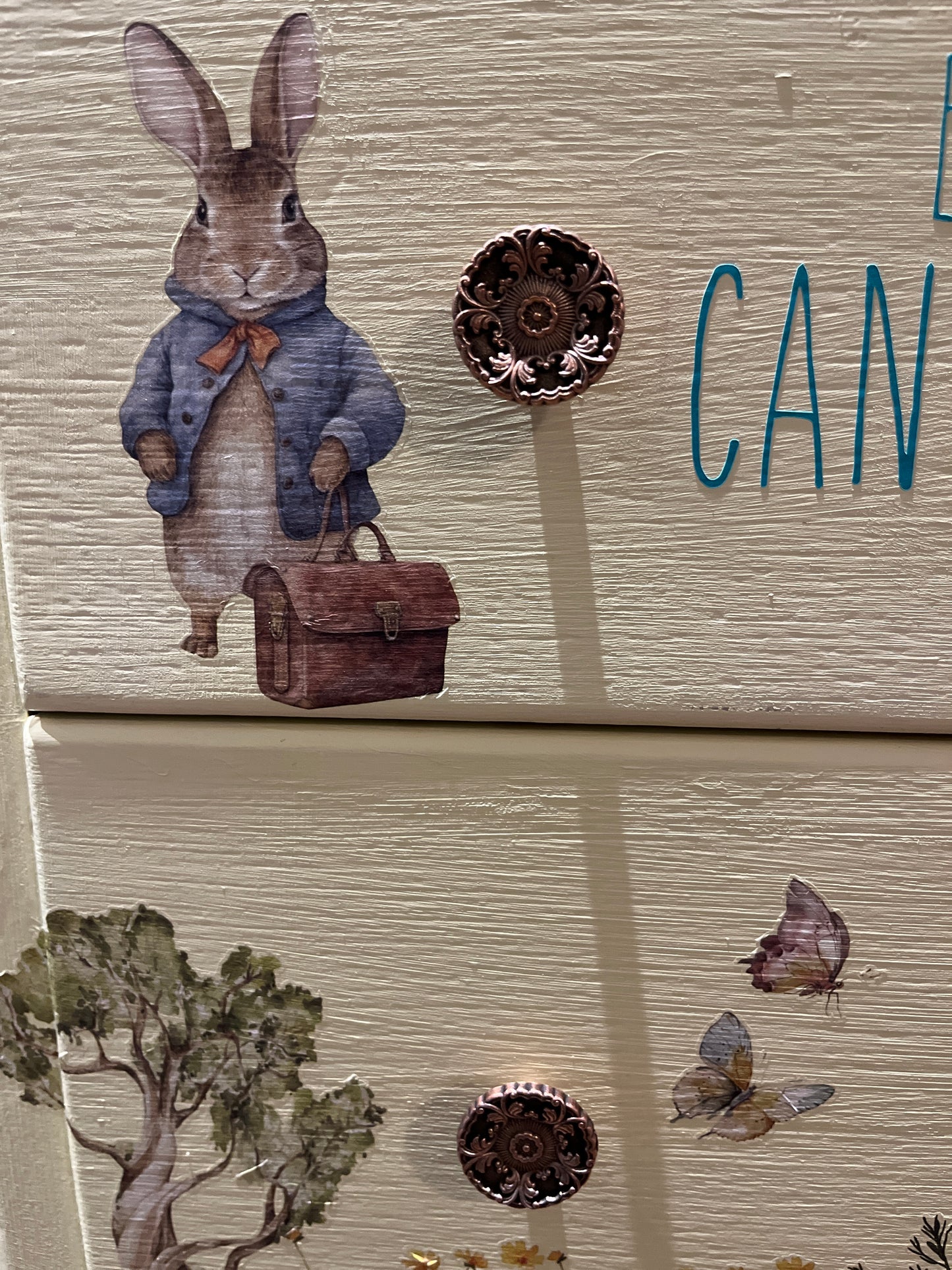 Upcycled Nursery Drawers and Dressing Table