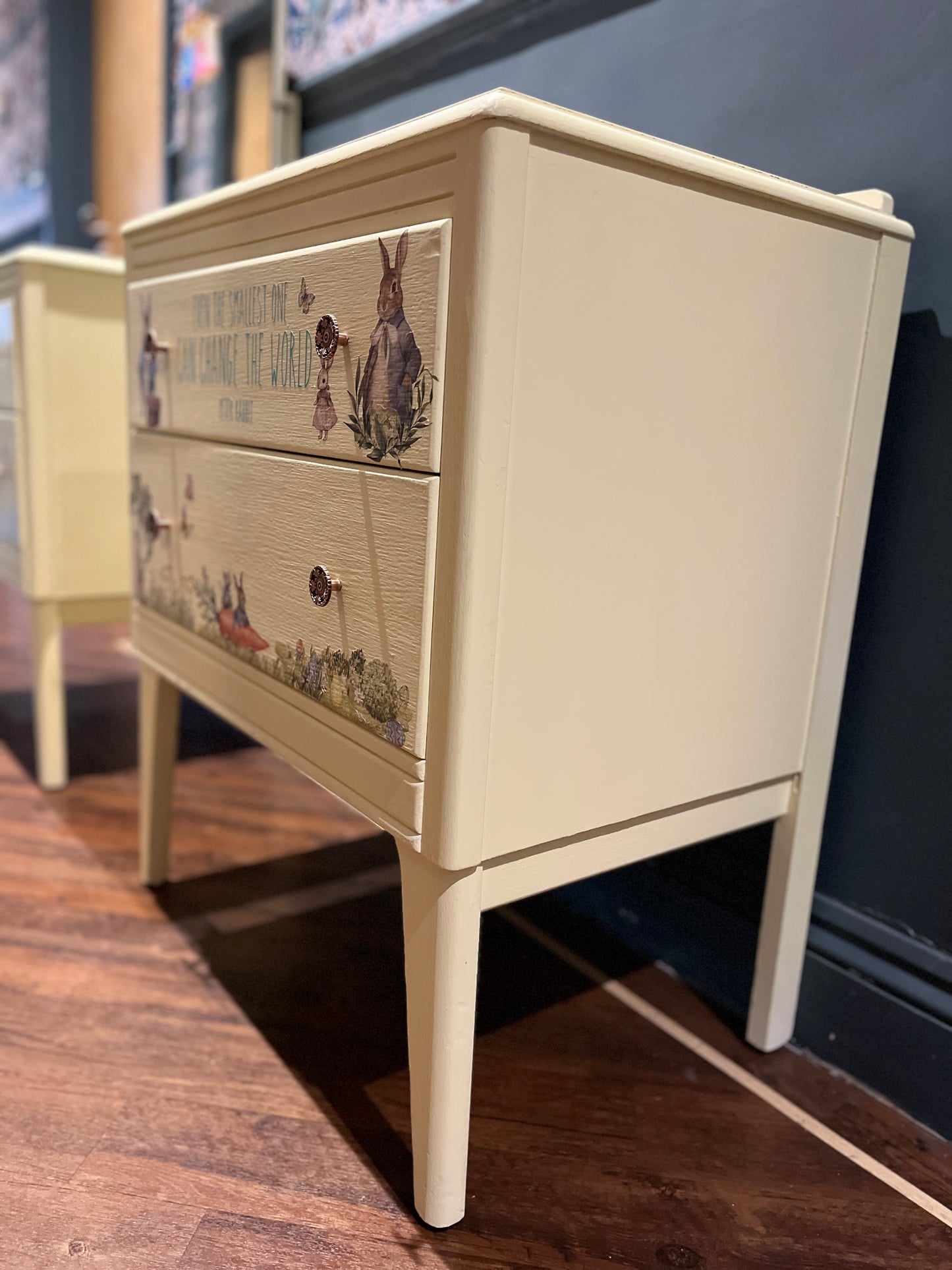 Upcycled Nursery Drawers and Dressing Table