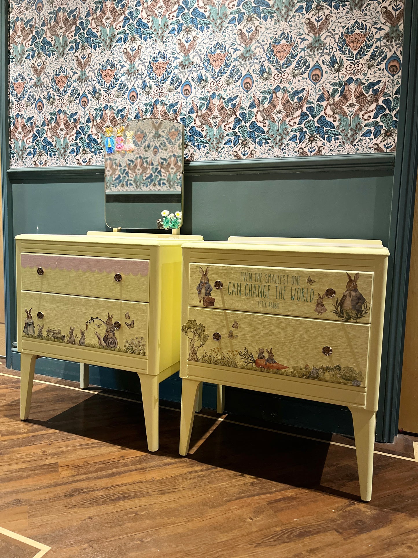 Upcycled Nursery Drawers and Dressing Table