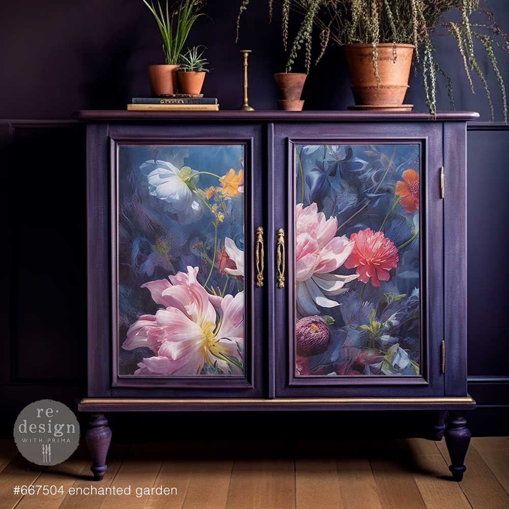 Enchanted Garden Redesign With Prima A1 Decoupage Fiber