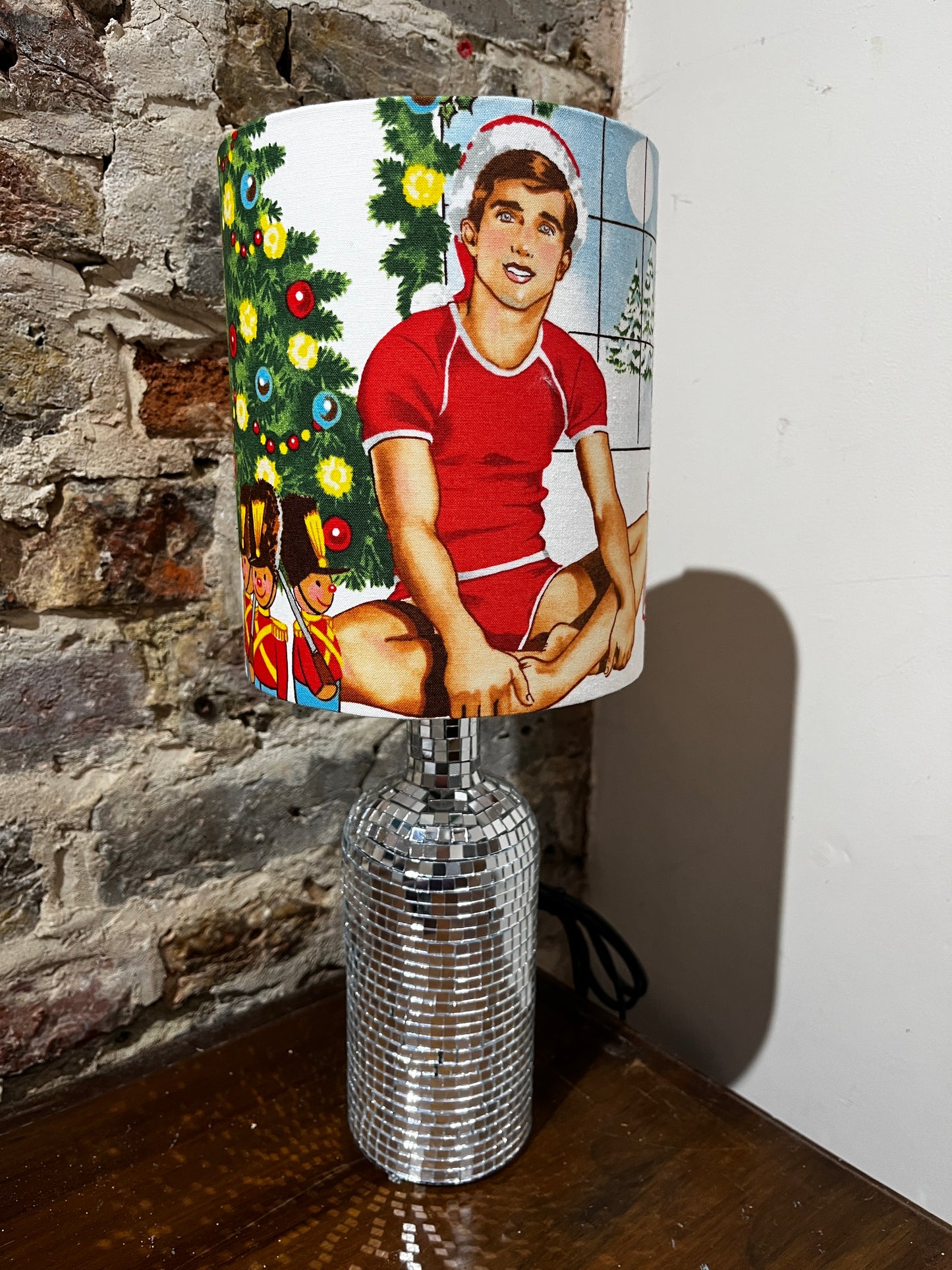 Disco/ Glitter Ball Handmade Lamp