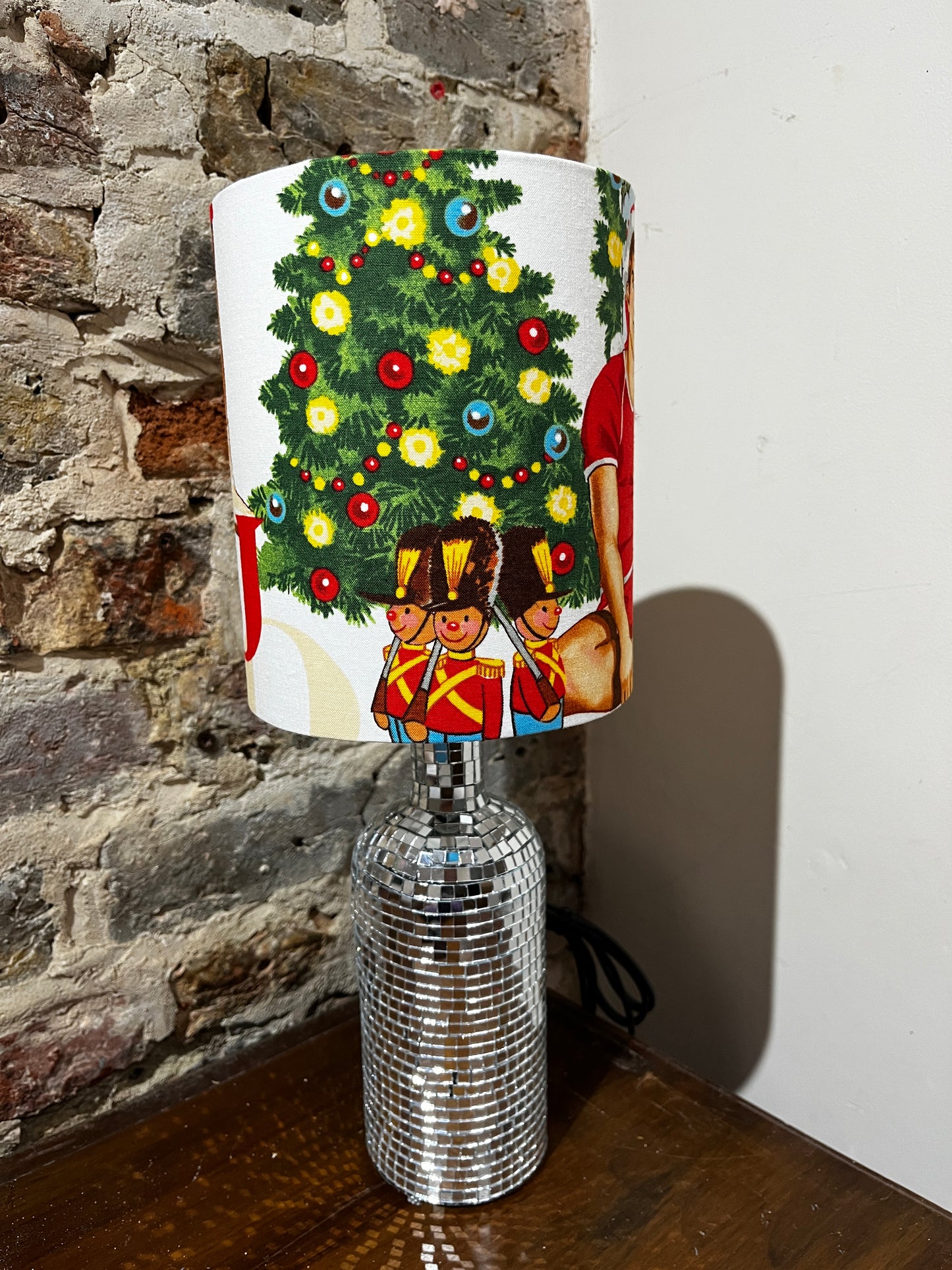 Disco/ Glitter Ball Handmade Lamp