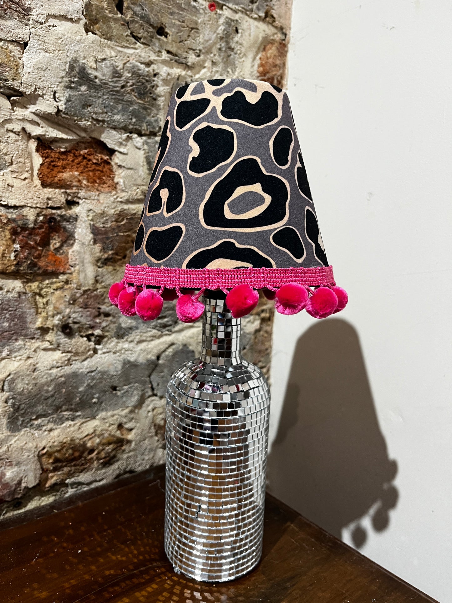 Disco/ Glitter Ball Handmade Lamp