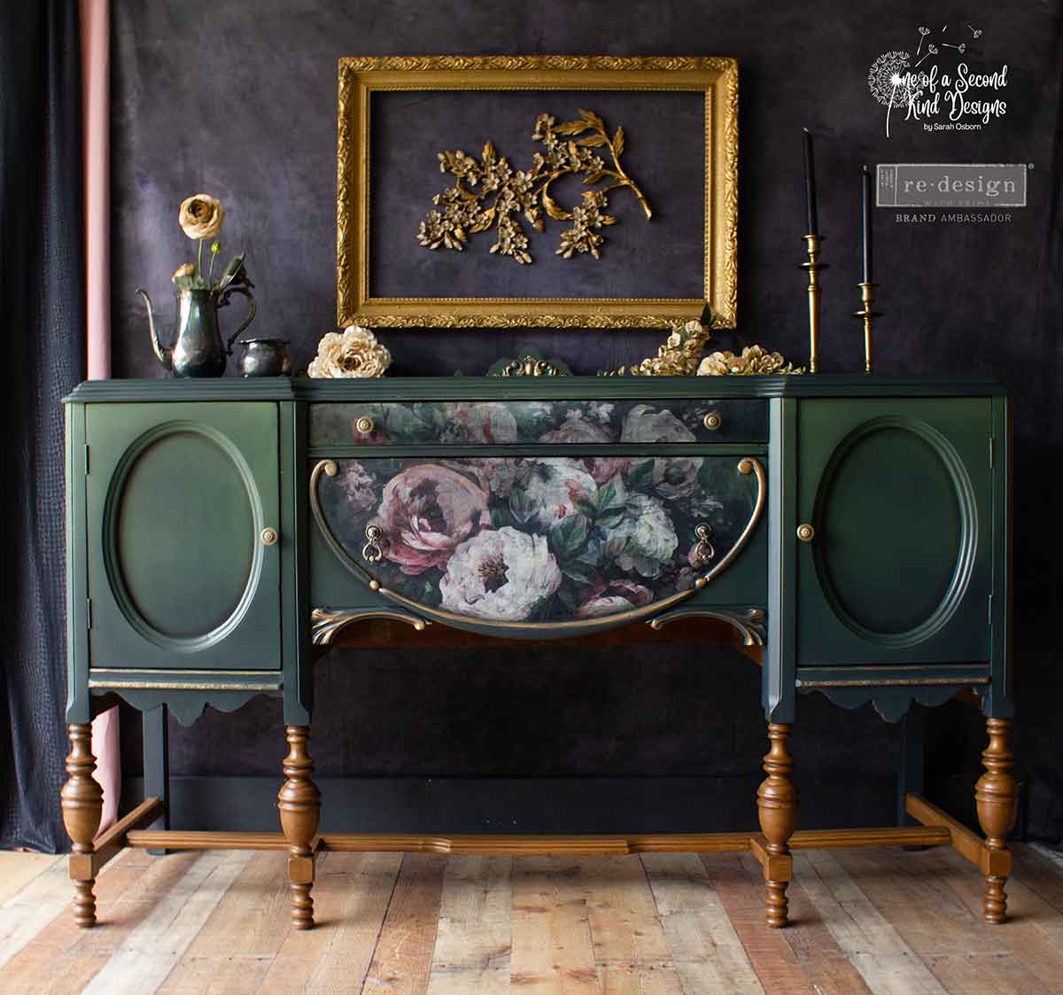 Mossy Rose Delight Redesign With Prima A1 Decoupage Fiber