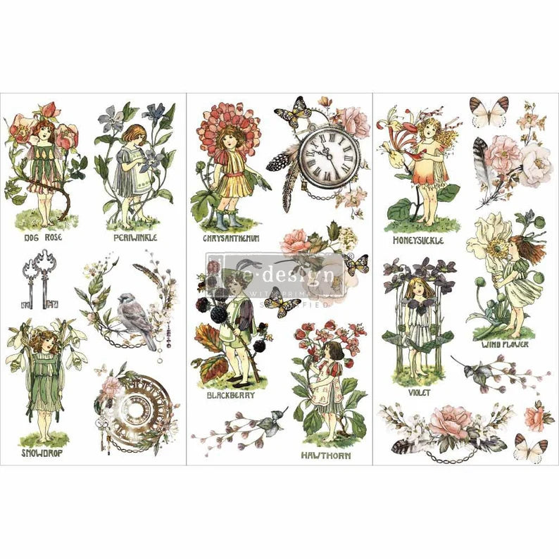 Redesign With Prima Flower Children Small Transfer