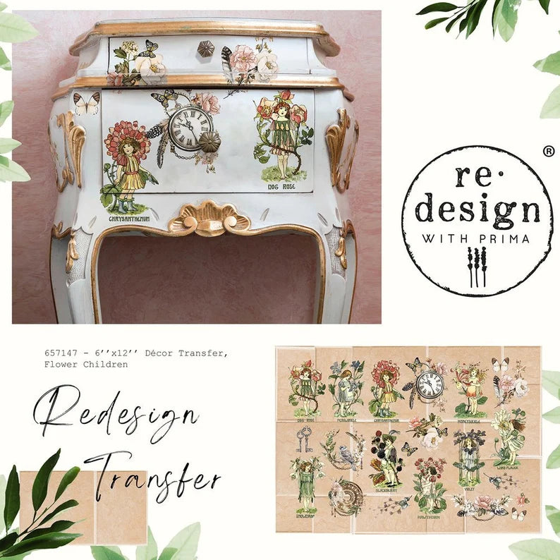 Redesign With Prima Flower Children Small Transfer