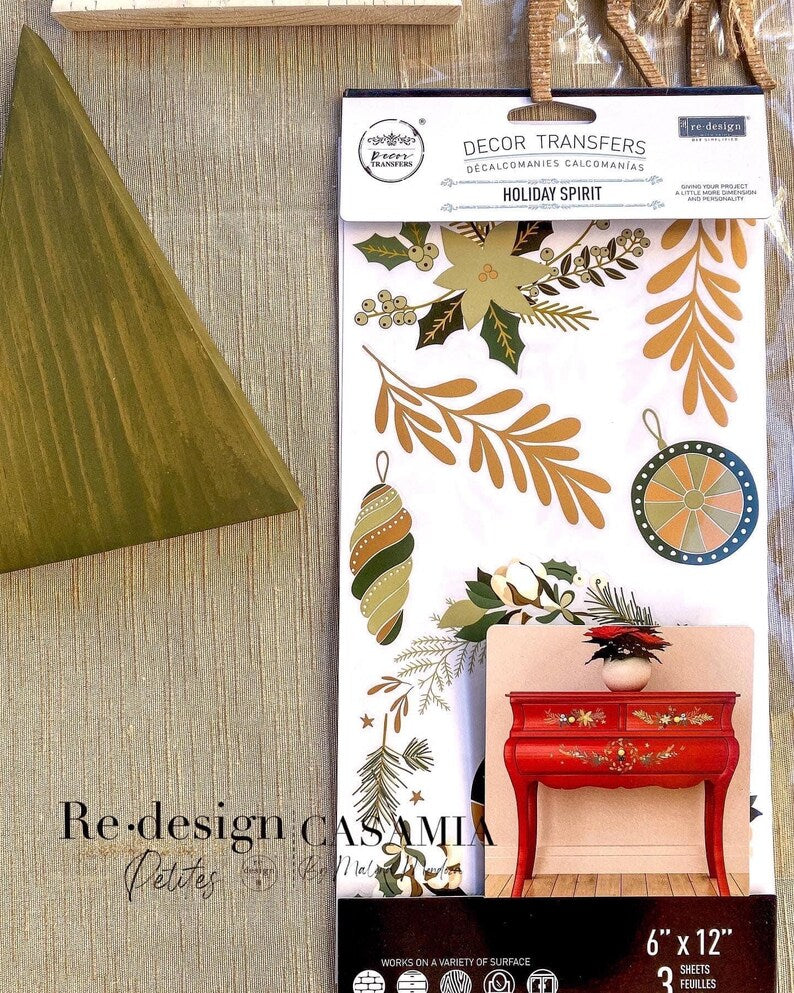 Redesign With Prima Holiday Spirit Small Transfer
