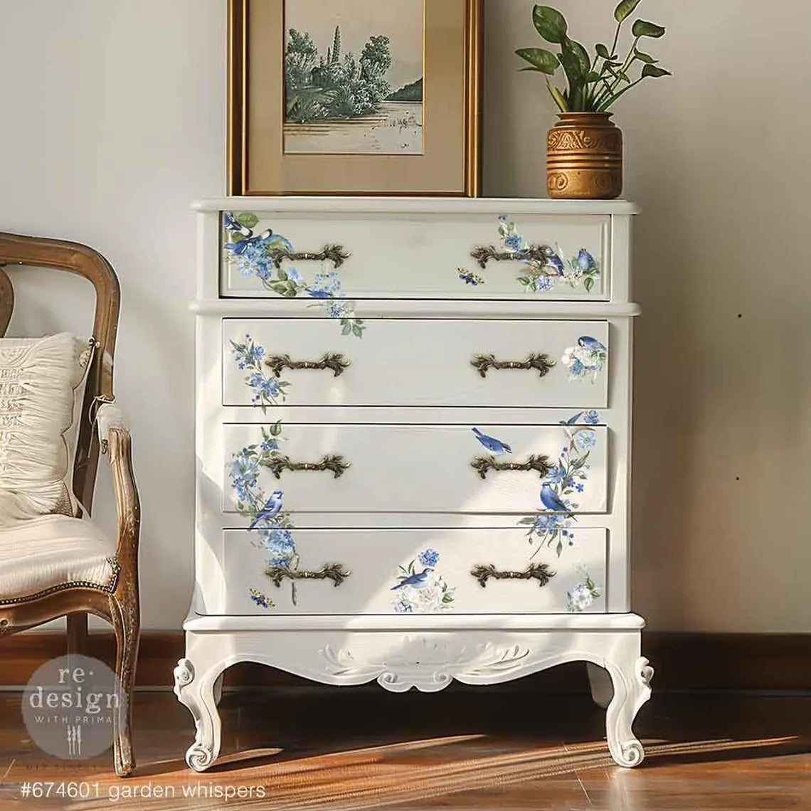 Redesign with Prima Transfers - Garden Whispers