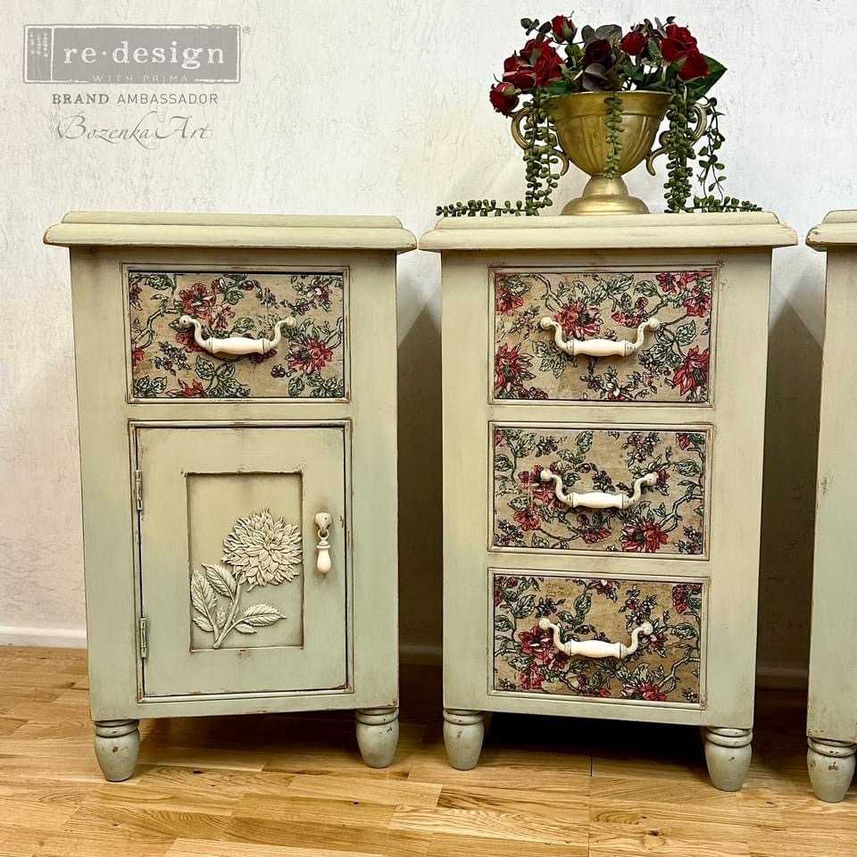 Sweet Composition Redesign With Prima A1 Decoupage Fiber