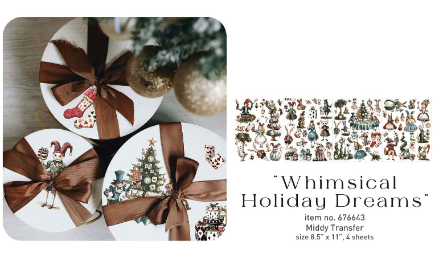 Whimsical Holiday Dreams Whisper of Winter Quarter 3 Redesign With Prima Middy Transfer