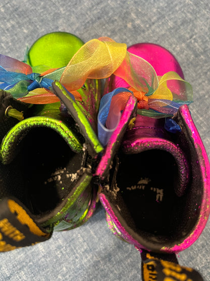 Hand-Gilded "Jewel Tone" Dr. Martens (Toddler UK 5)