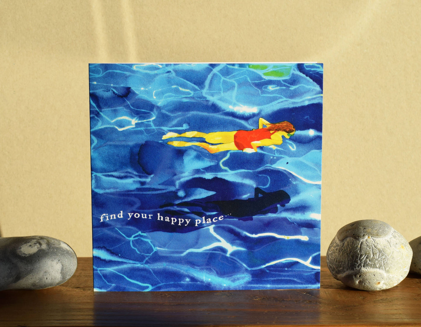 'Find your Happy Place' (Sea Swimming/Wild Swimming Card)