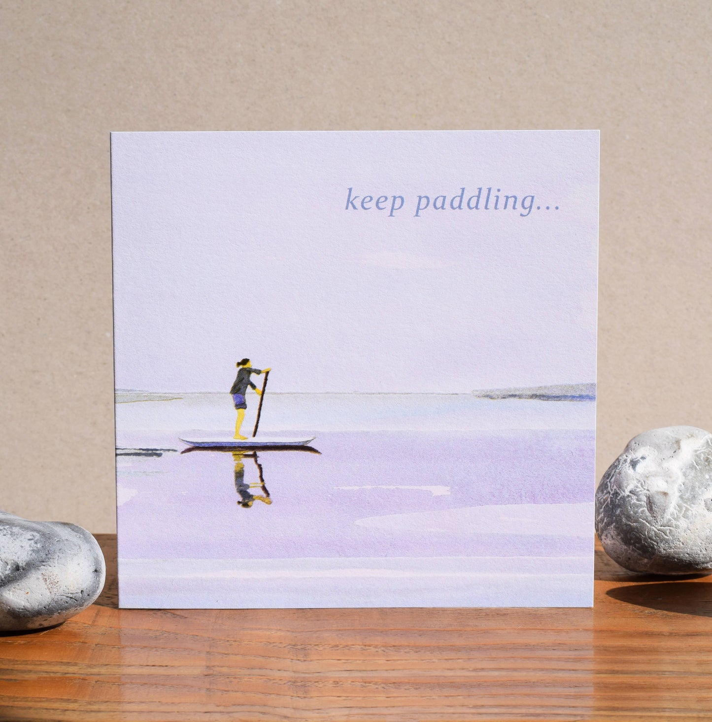 'Keep Paddling' (paddle boarding card)