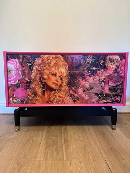 Dolly Parton-Inspired G Plan Sideboard – Pink Disco Dolly