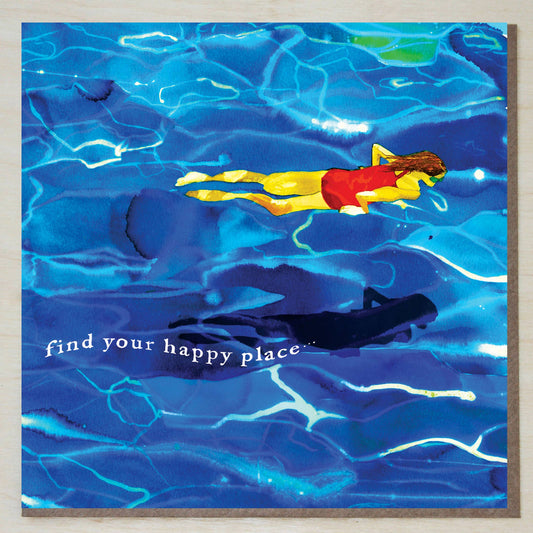 'Find your Happy Place' (Sea Swimming/Wild Swimming Card)