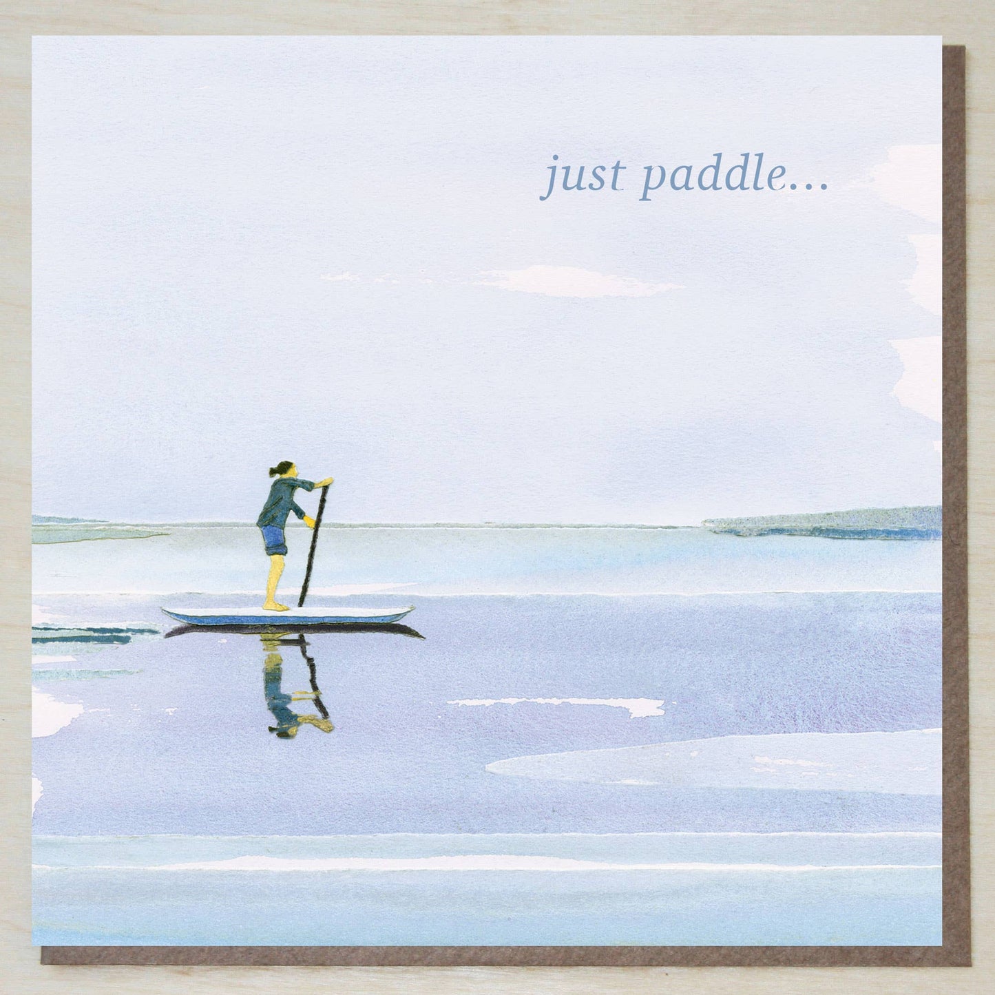 'Keep Paddling' (paddle boarding card)