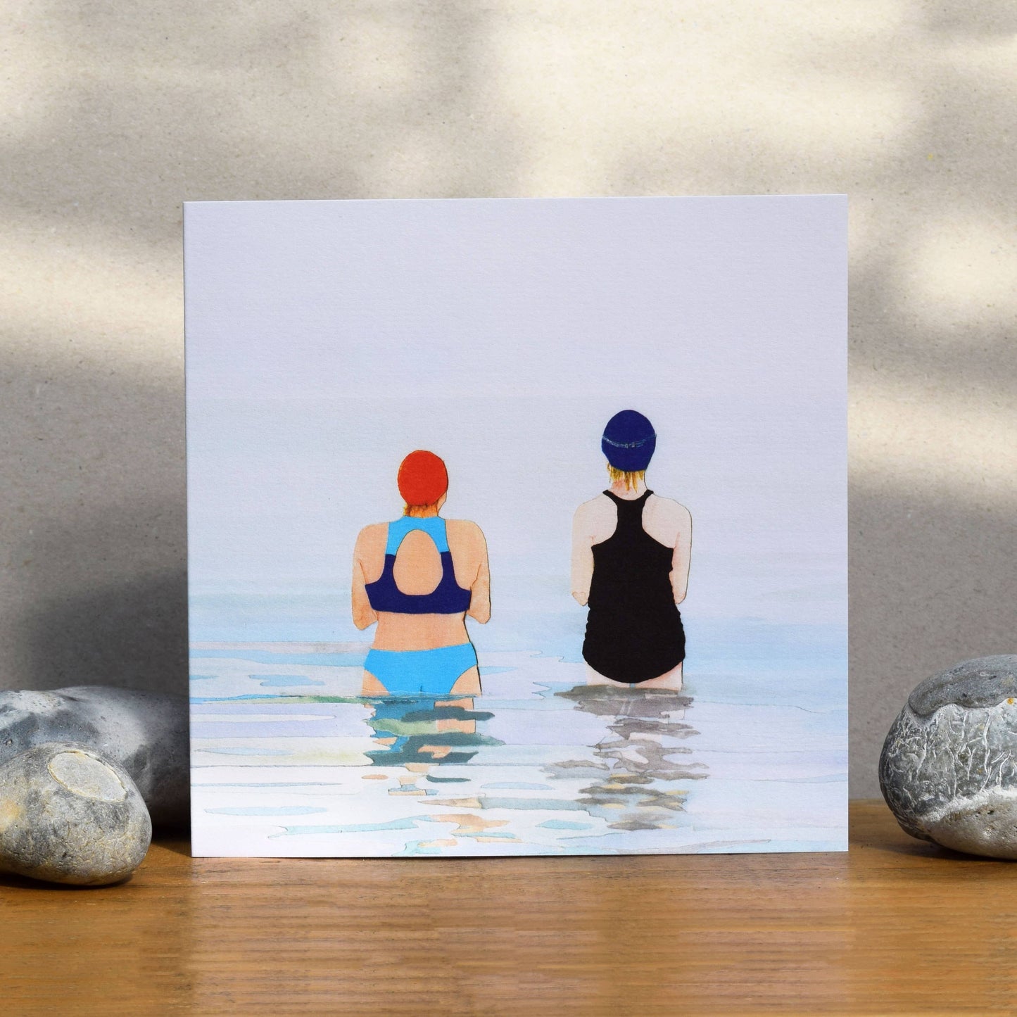 Sea Swimming/Wild Swimming Card (misty swim)