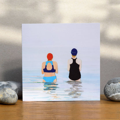 Sea Swimming/Wild Swimming Card (misty swim)