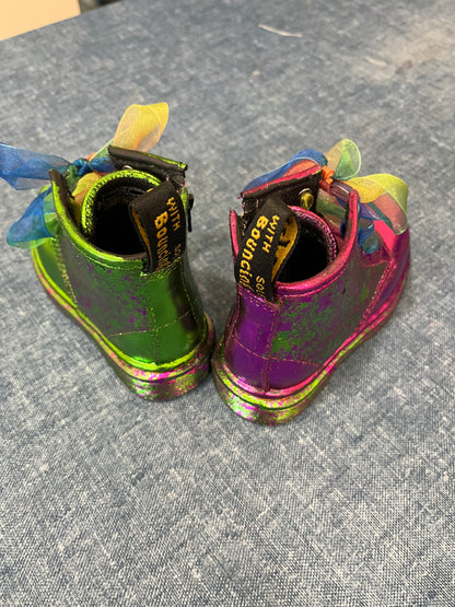 Hand-Gilded "Jewel Tone" Dr. Martens (Toddler UK 5)