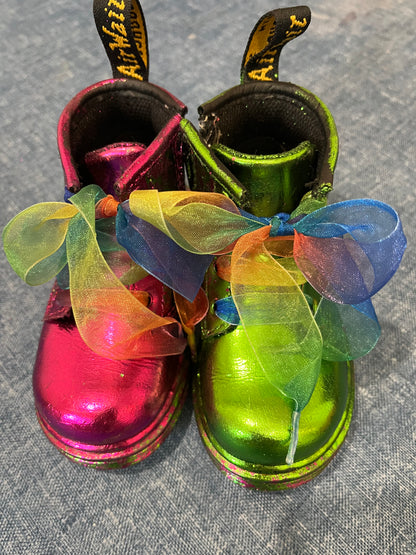 Hand-Gilded "Jewel Tone" Dr. Martens (Toddler UK 5)
