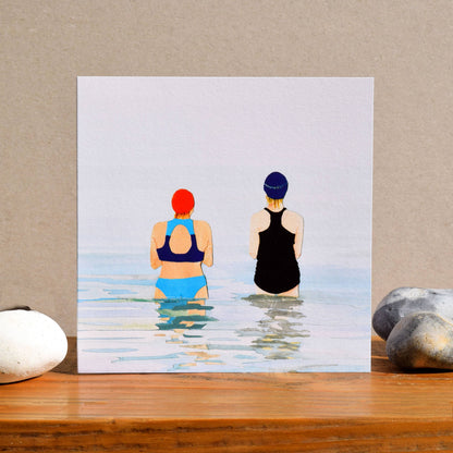 Sea Swimming/Wild Swimming Card (misty swim)