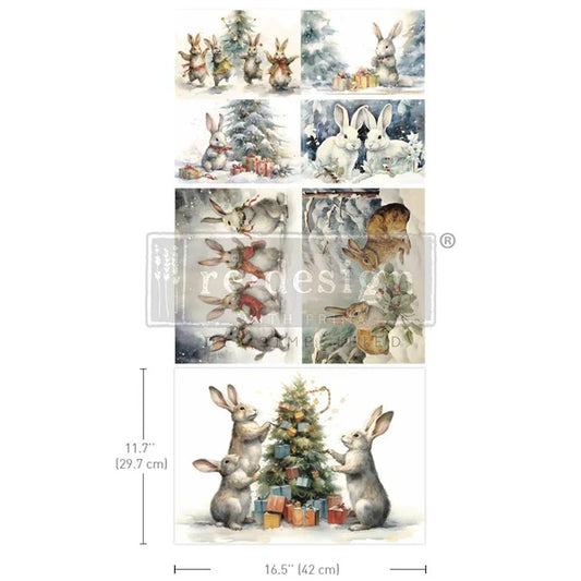 Bunny Wonderland Redesign With Prima A1 Decoupage Fiber