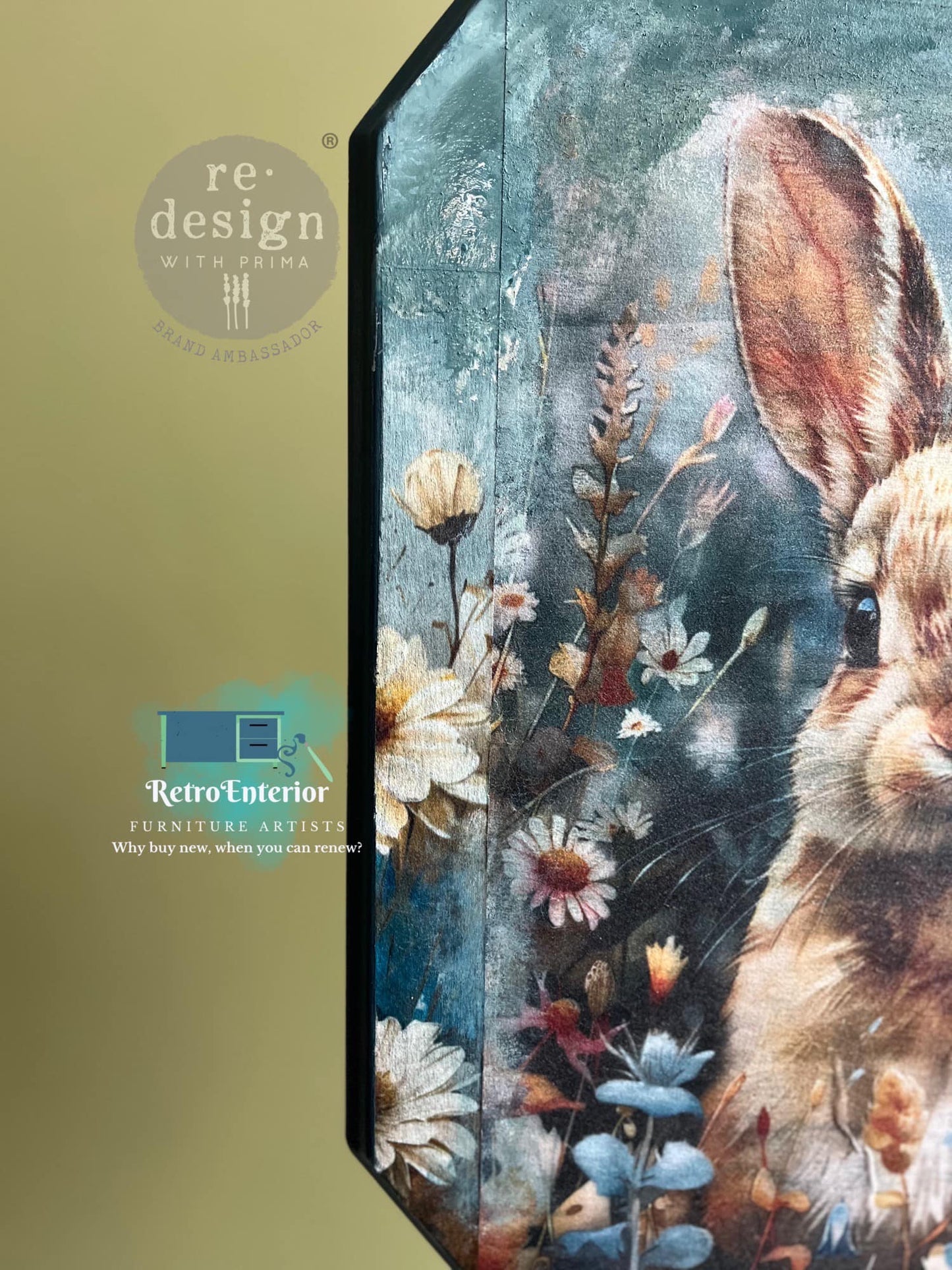 A3 Decoupage Fiber Pack - Garden Bunny