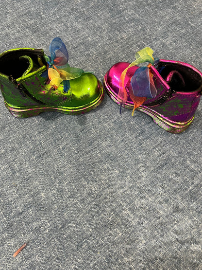 Hand-Gilded "Jewel Tone" Dr. Martens (Toddler UK 5)