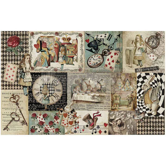 Curious Journey Redesign With Prima Décor Tissue Paper Quarter 4