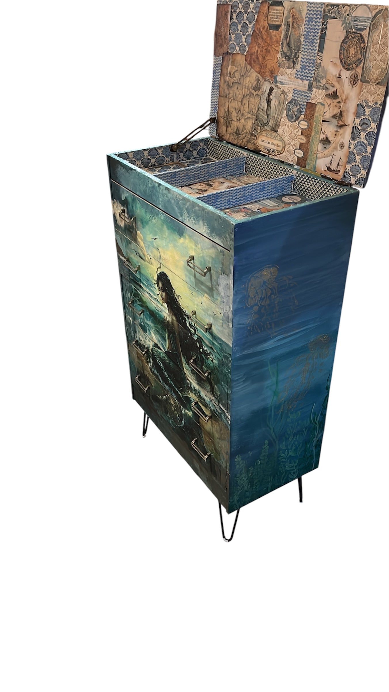 Mermaid Upcycled Tallboy