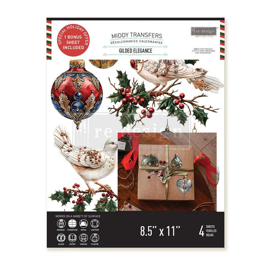 Gilded Elegance Whisper of Winter Quarter 3 Redesign With Prima Middy Transfer