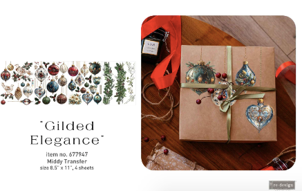 Gilded Elegance Whisper of Winter Quarter 3 Redesign With Prima Middy Transfer