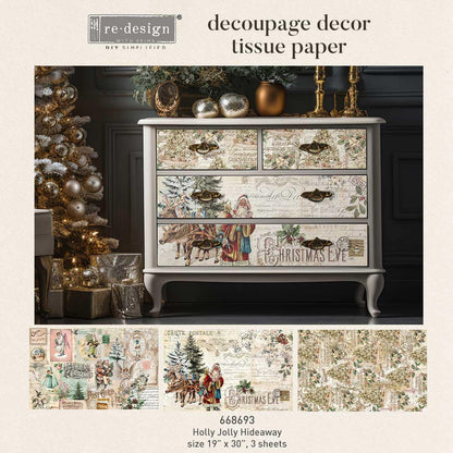Bountiful Beauty set of 3 Redesign with Prima Decoupage Tissues