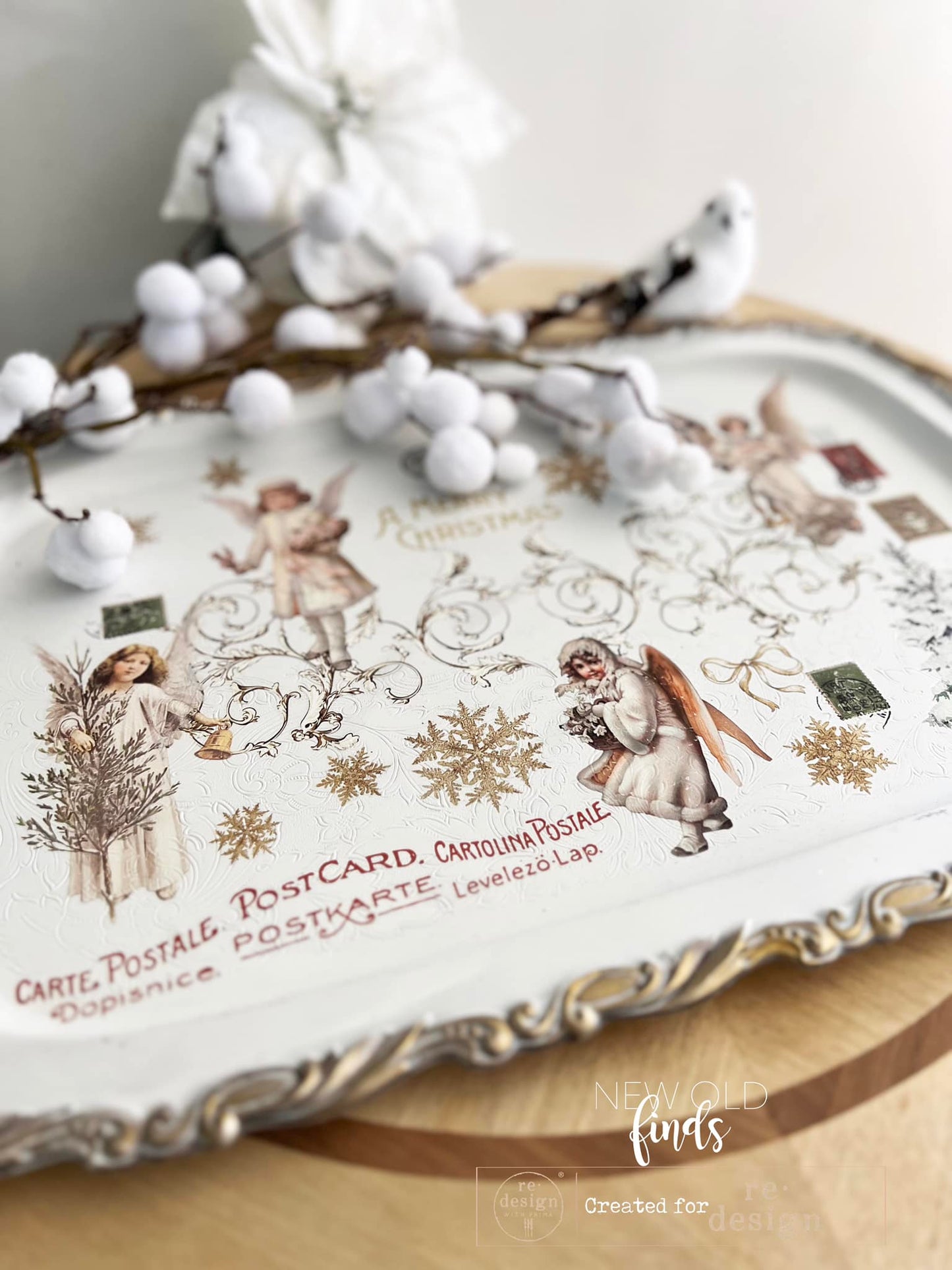 Bountiful Beauty set of 3 Redesign with Prima Decoupage Tissues