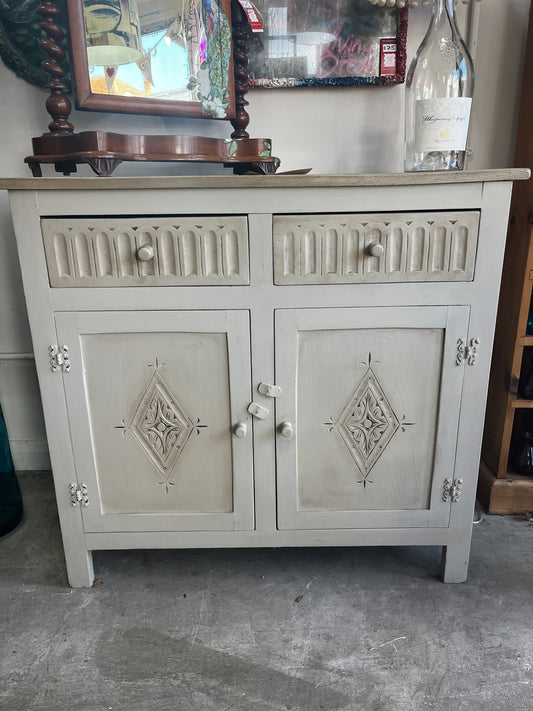 Upcycled Hand painted cabinet