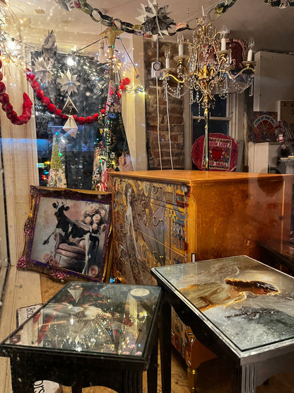 Upcycled Drawers, handpainted and Decoupaged Mermaid