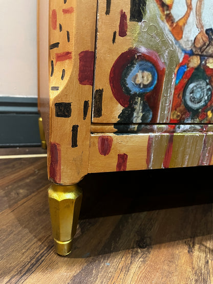 Upcycled Drawers, handpainted and Decoupaged Mermaid