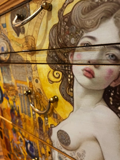 Upcycled Drawers, handpainted and Decoupaged Mermaid