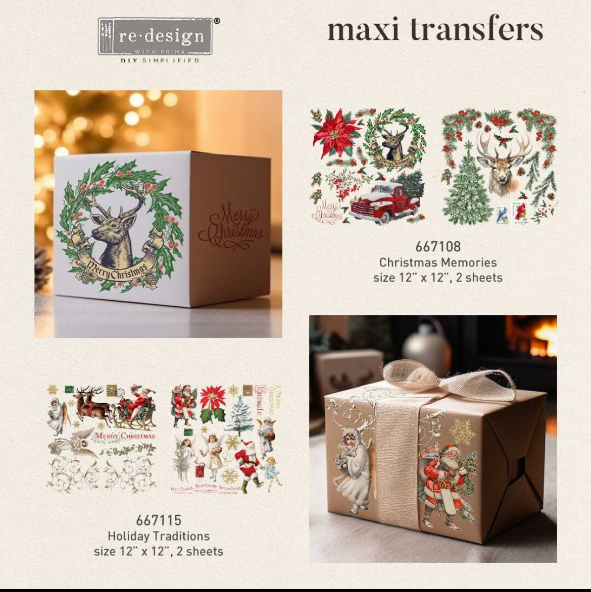 Redesign With Prima Christmas Memories Maxi Transfer
