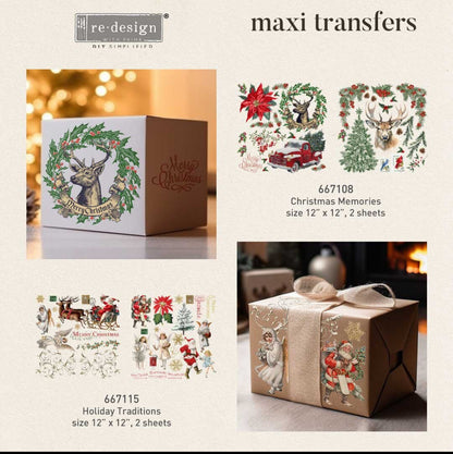 Redesign With Prima Christmas Memories Maxi Transfer