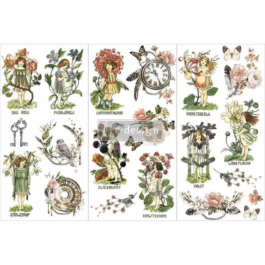 Redesign With Prima Flower Children Small Transfer