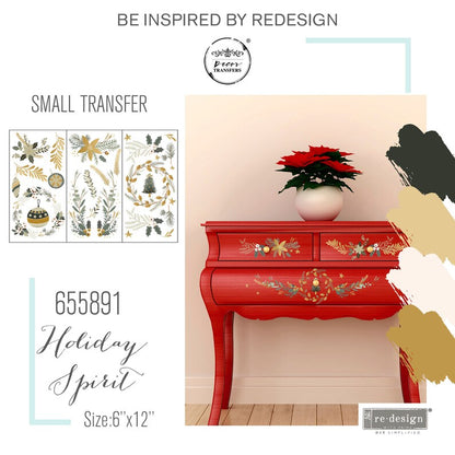 Redesign With Prima Holiday Spirit Small Transfer