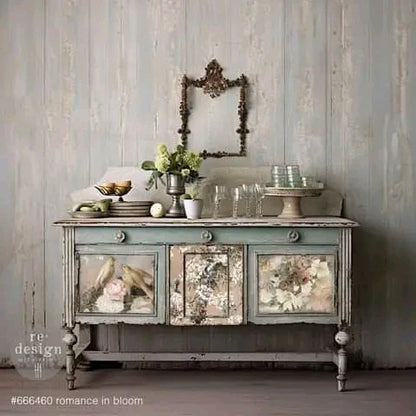 Romance in Bloom set of 3 Redesign with Prima Decoupage Tissues