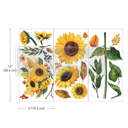 Redesign With Prima Sunflower Afternoon Small Transfer
