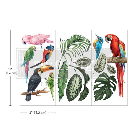 Redesign With Prima Tropical Birds Small Transfer